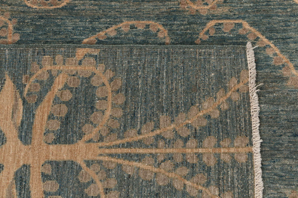 Cadet Blue Ikat 6' 1 x 8' 11 - No. 54043 - ALRUG Rug Store