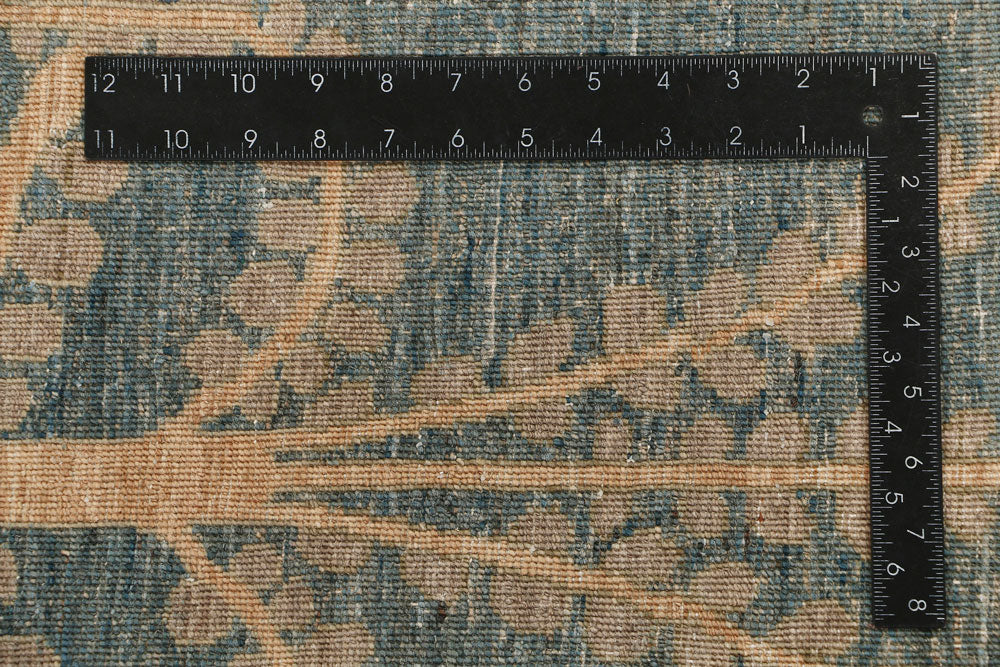 Cadet Blue Ikat 6' 1 x 8' 11 - No. 54043 - ALRUG Rug Store