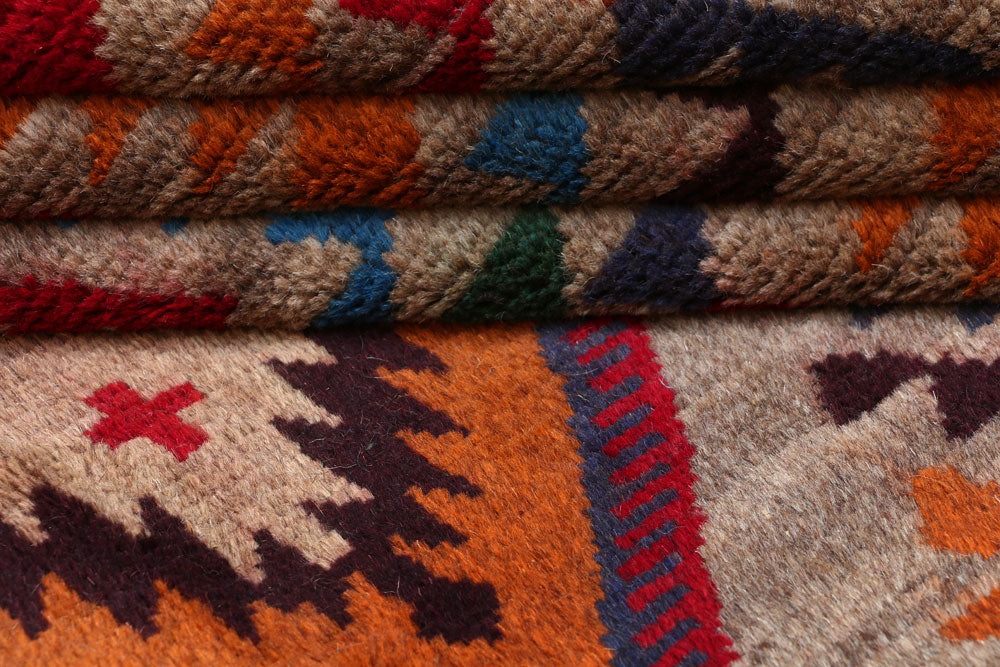 Multi Colored Baluchi 5' 8 x 7' 5 - No. 54190 - ALRUG Rug Store