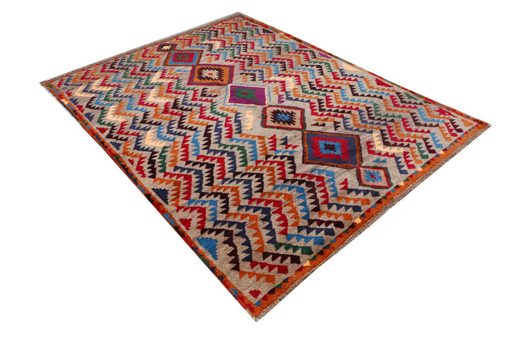 Multi Colored Baluchi 5' 8 x 7' 5 - No. 54190 - ALRUG Rug Store