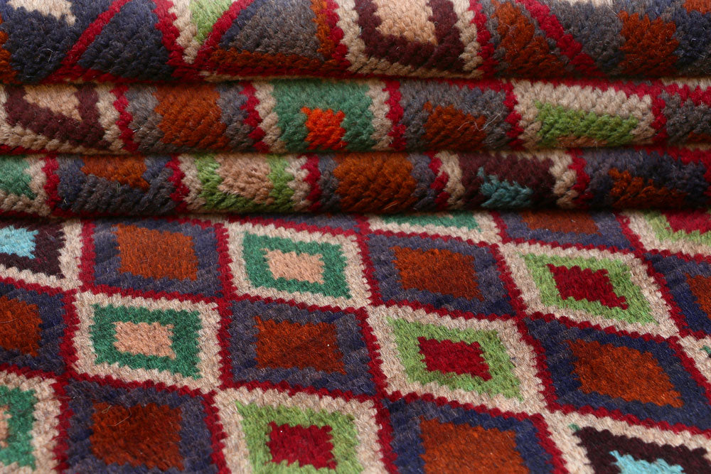 Multi Colored Baluchi 6' 1 x 7' 6 - No. 54191 - ALRUG Rug Store