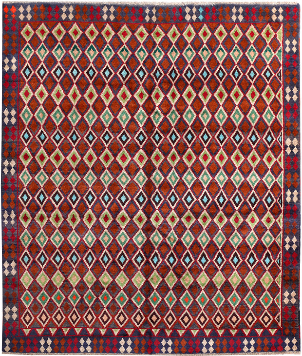 Multi Colored Baluchi 6' 1 x 7' 6 - No. 54191 - ALRUG Rug Store