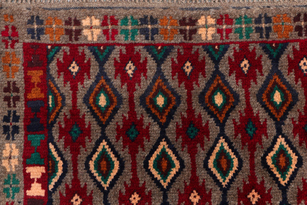 Multi Colored Baluchi 6' 2 x 6' 8 - No. 54194 - ALRUG Rug Store