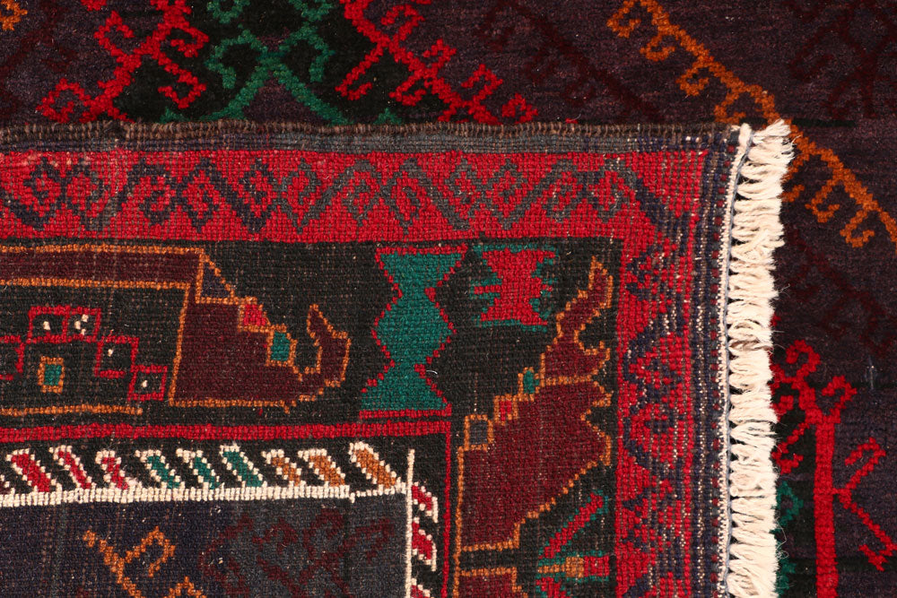 Multi Colored Baluchi 3' 7 x 6' 1 - No. 54240 - ALRUG Rug Store