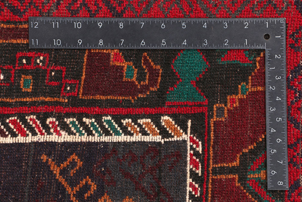 Multi Colored Baluchi 3' 7 x 6' 1 - No. 54240 - ALRUG Rug Store