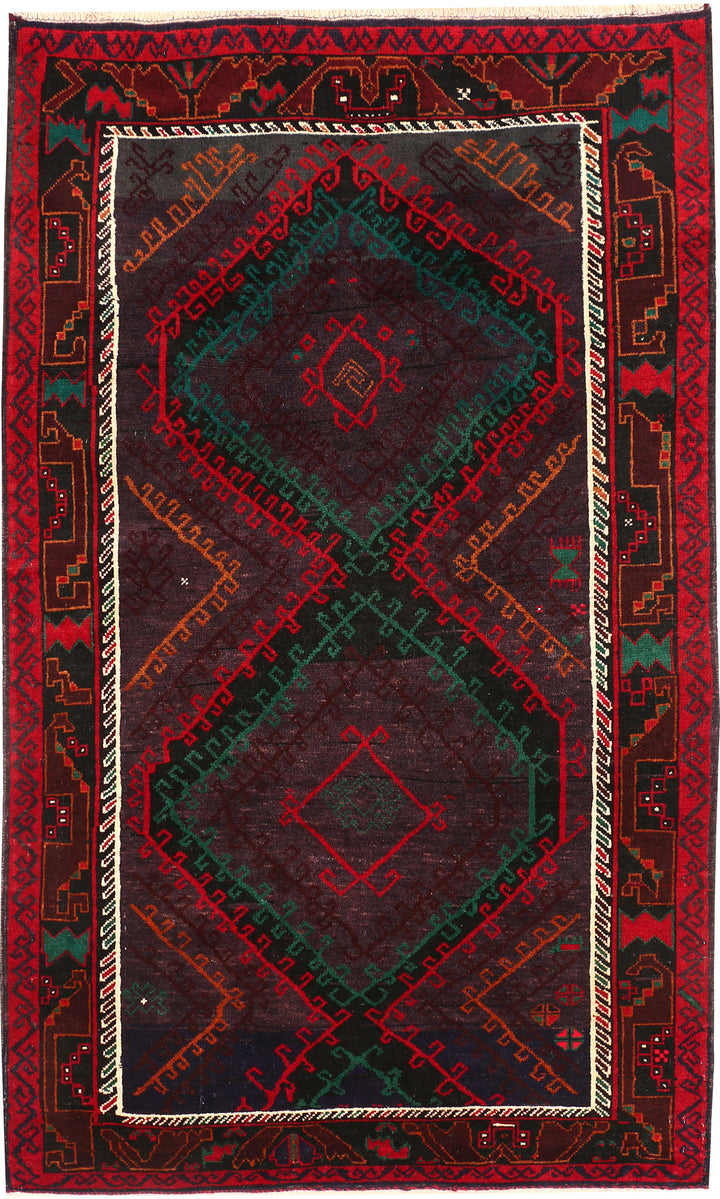 Multi Colored Baluchi 3' 7 x 6' 1 - No. 54240 - ALRUG Rug Store