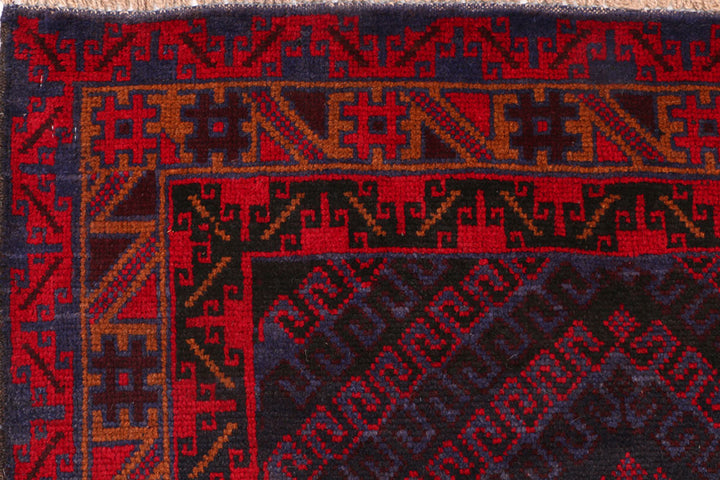 Multi Colored Baluchi 3' 7 x 6' 4 - No. 54241 - ALRUG Rug Store