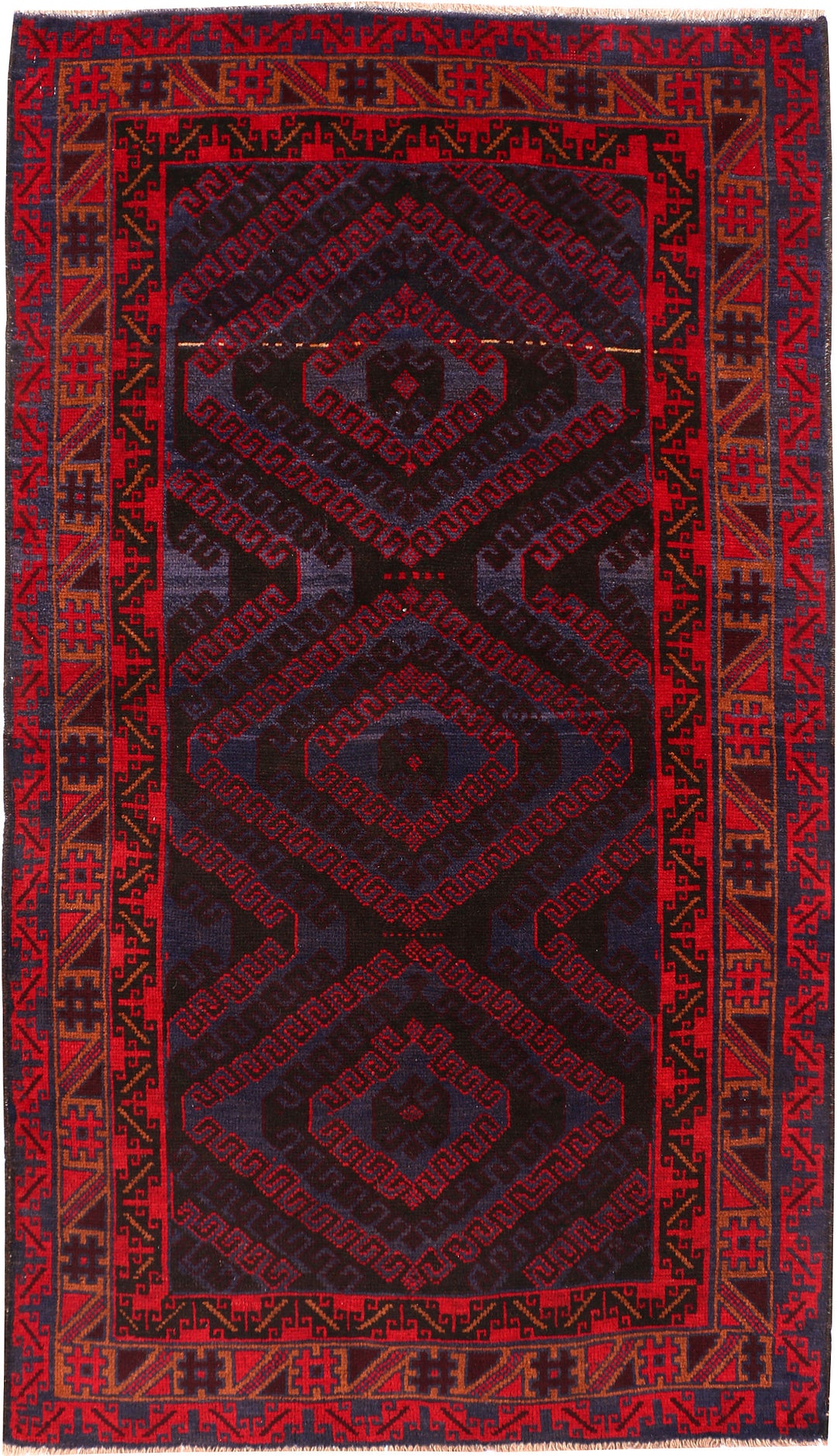 Multi Colored Baluchi 3' 7 x 6' 4 - No. 54241 - ALRUG Rug Store