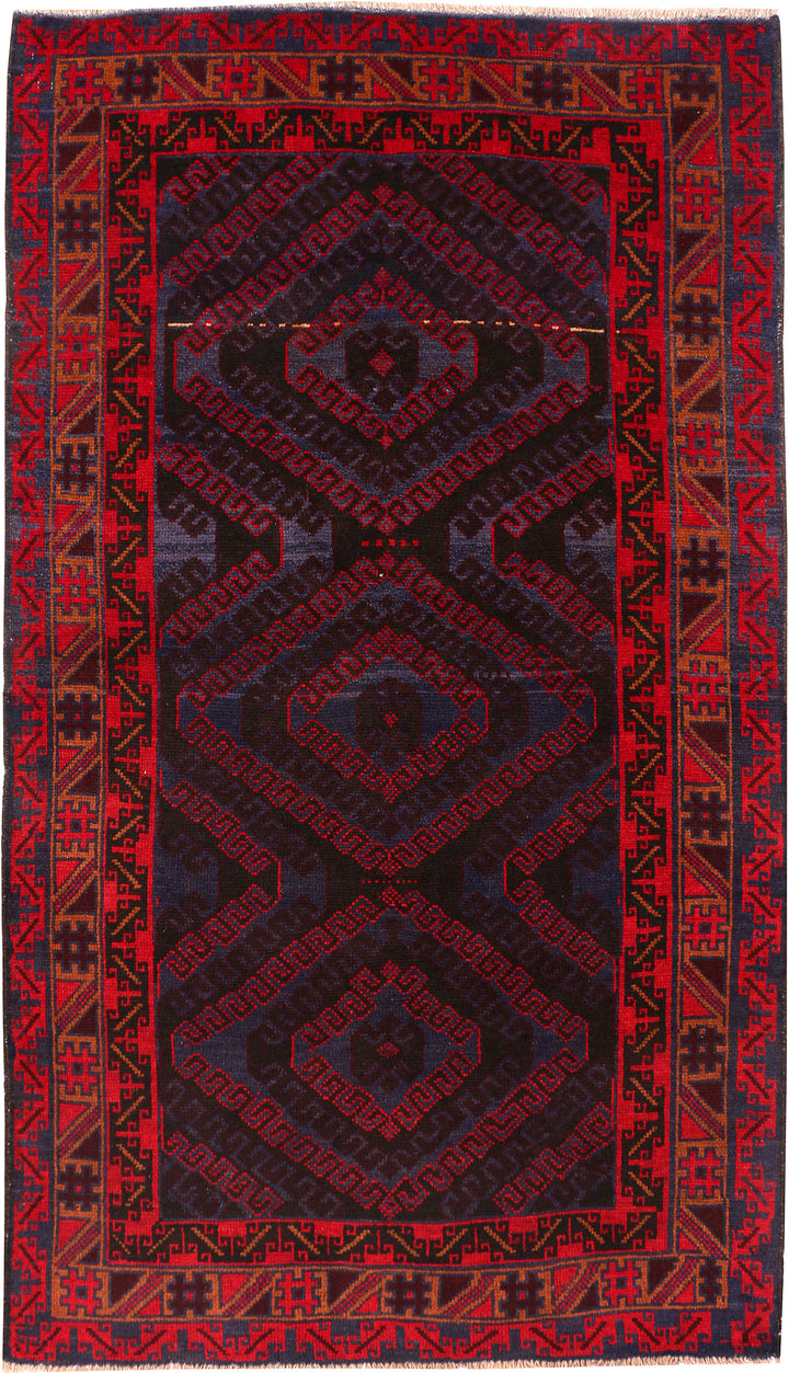 Multi Colored Baluchi 3' 7 x 6' 4 - No. 54241 - ALRUG Rug Store