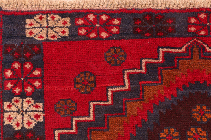 Firebrick Baluchi 3' 5 x 6' 2 - No. 54242 - ALRUG Rug Store