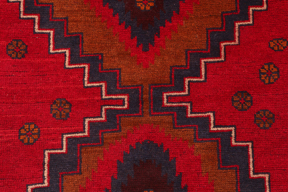 Firebrick Baluchi 3' 5 x 6' 2 - No. 54242 - ALRUG Rug Store