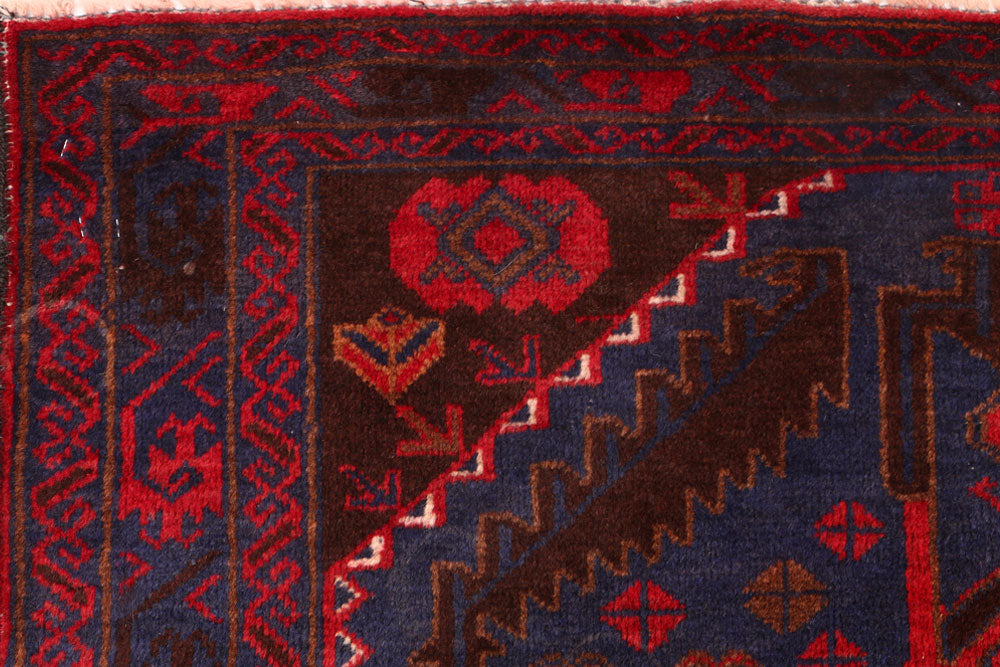 Midnight Blue Baluchi 3' 6 x 6' 7 - No. 54243 - ALRUG Rug Store