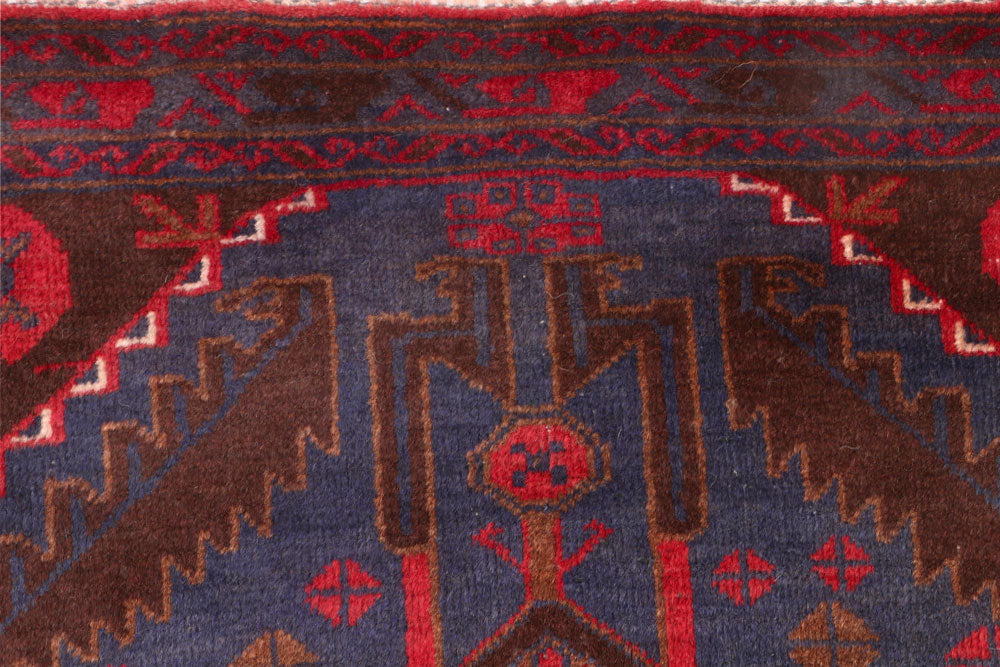Midnight Blue Baluchi 3' 6 x 6' 7 - No. 54243 - ALRUG Rug Store