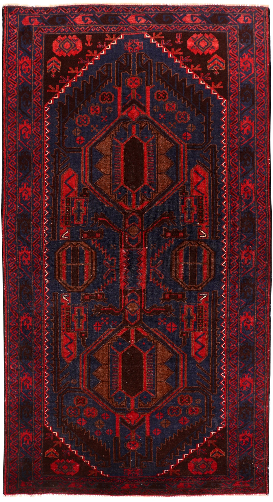 Midnight Blue Baluchi 3' 6 x 6' 7 - No. 54243 - ALRUG Rug Store