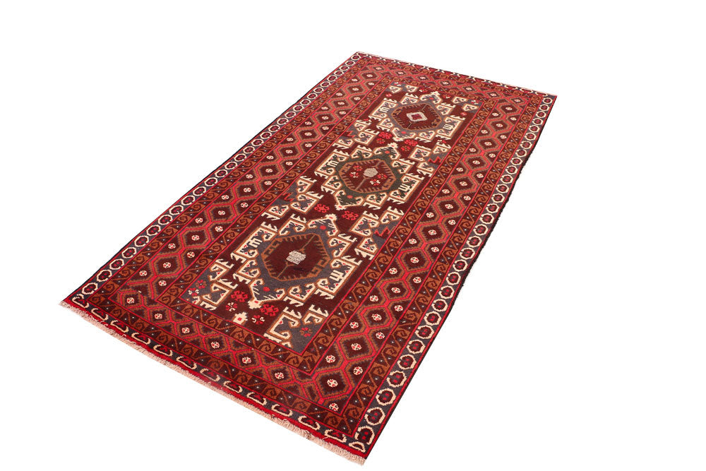 Multi Colored Baluchi 3' 4 x 6' 2 - No. 54244 - ALRUG Rug Store