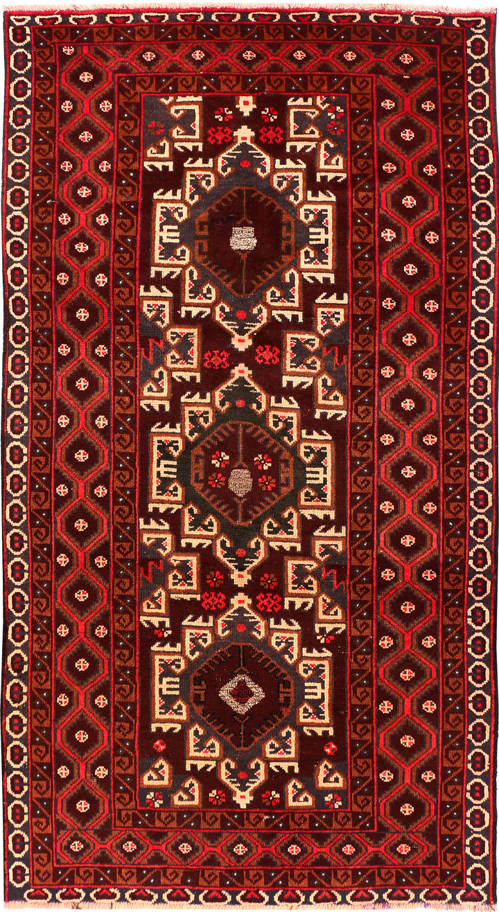 Multi Colored Baluchi 3' 4 x 6' 2 - No. 54244 - ALRUG Rug Store