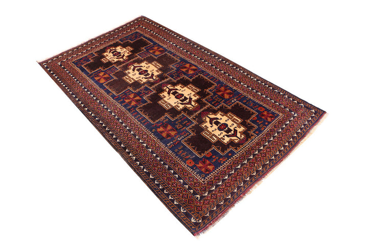 Midnight Blue Baluchi 3' 5 x 6' 4 - No. 54247 - ALRUG Rug Store