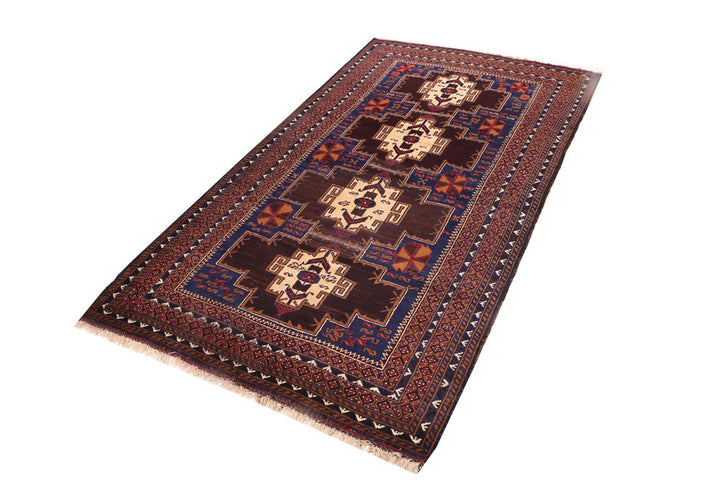 Midnight Blue Baluchi 3' 5 x 6' 4 - No. 54247 - ALRUG Rug Store