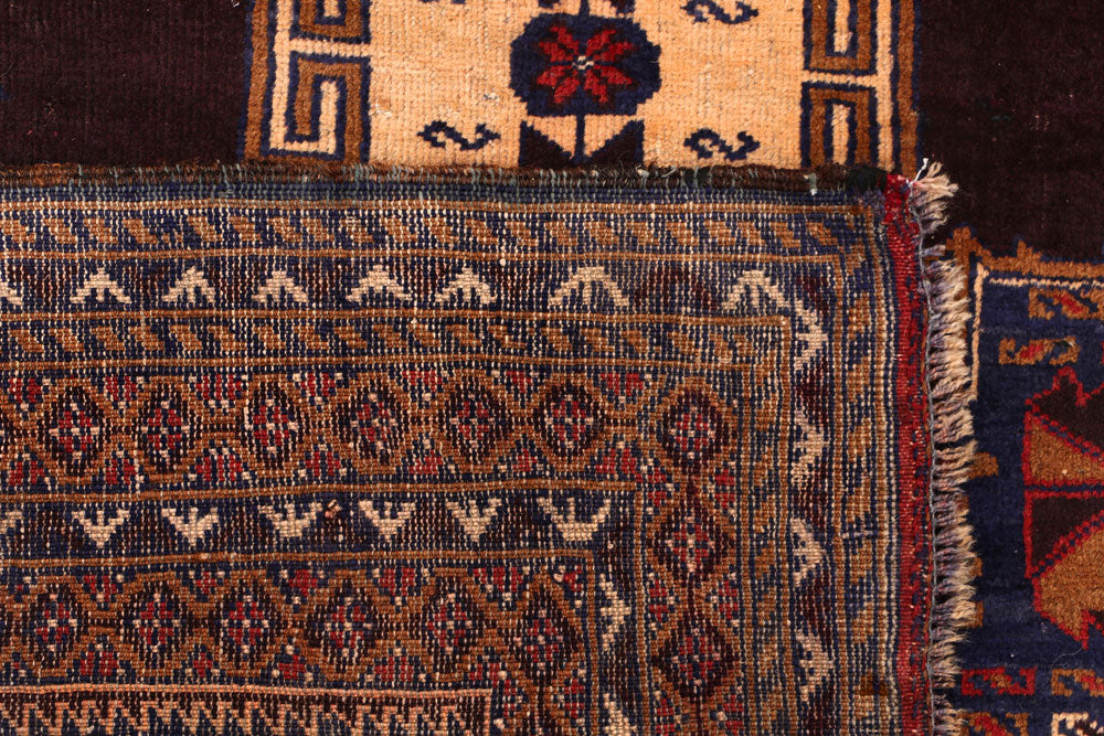 Midnight Blue Baluchi 3' 5 x 6' 4 - No. 54247 - ALRUG Rug Store