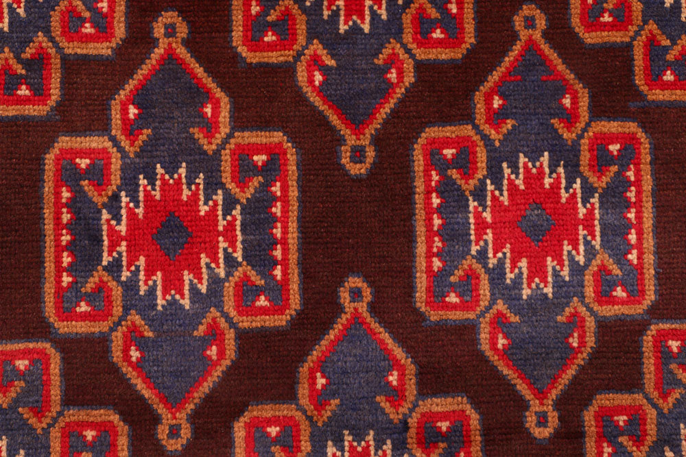 Maroon Baluchi 3' 5 x 5' 3 - No. 54248 - ALRUG Rug Store