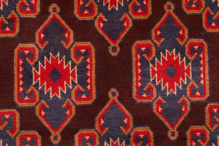 Maroon Baluchi 3' 5 x 5' 3 - No. 54248 - ALRUG Rug Store