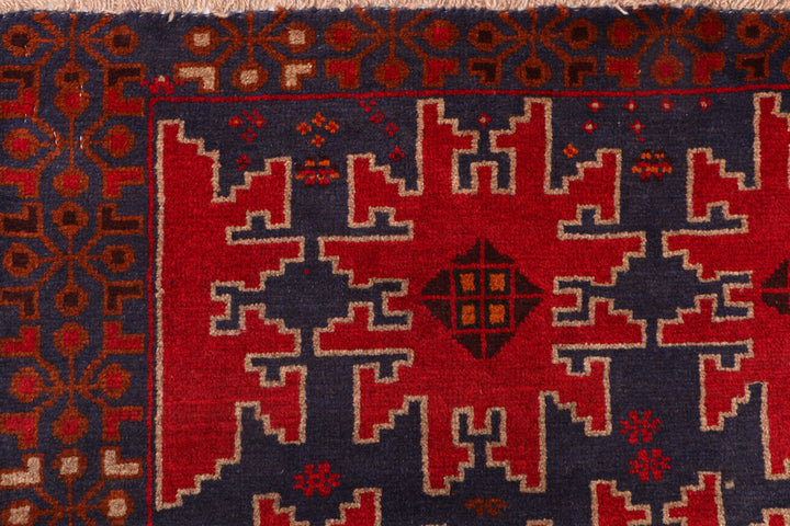 Midnight Blue Baluchi 3' 5 x 6' 2 - No. 54249 - ALRUG Rug Store