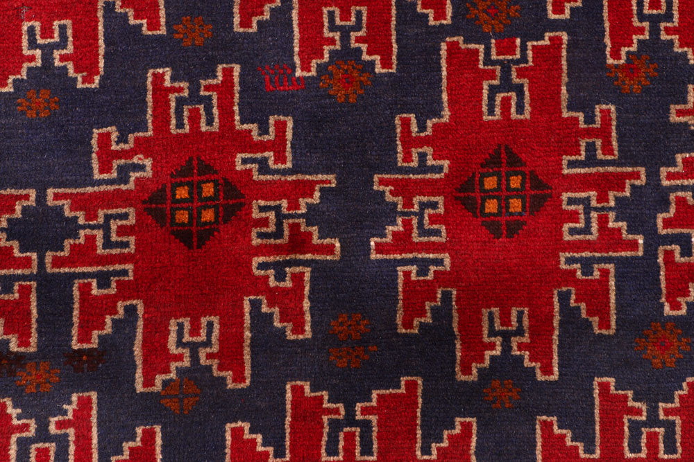 Midnight Blue Baluchi 3' 5 x 6' 2 - No. 54249 - ALRUG Rug Store