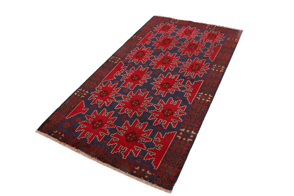 Midnight Blue Baluchi 3' 5 x 6' 2 - No. 54249 - ALRUG Rug Store
