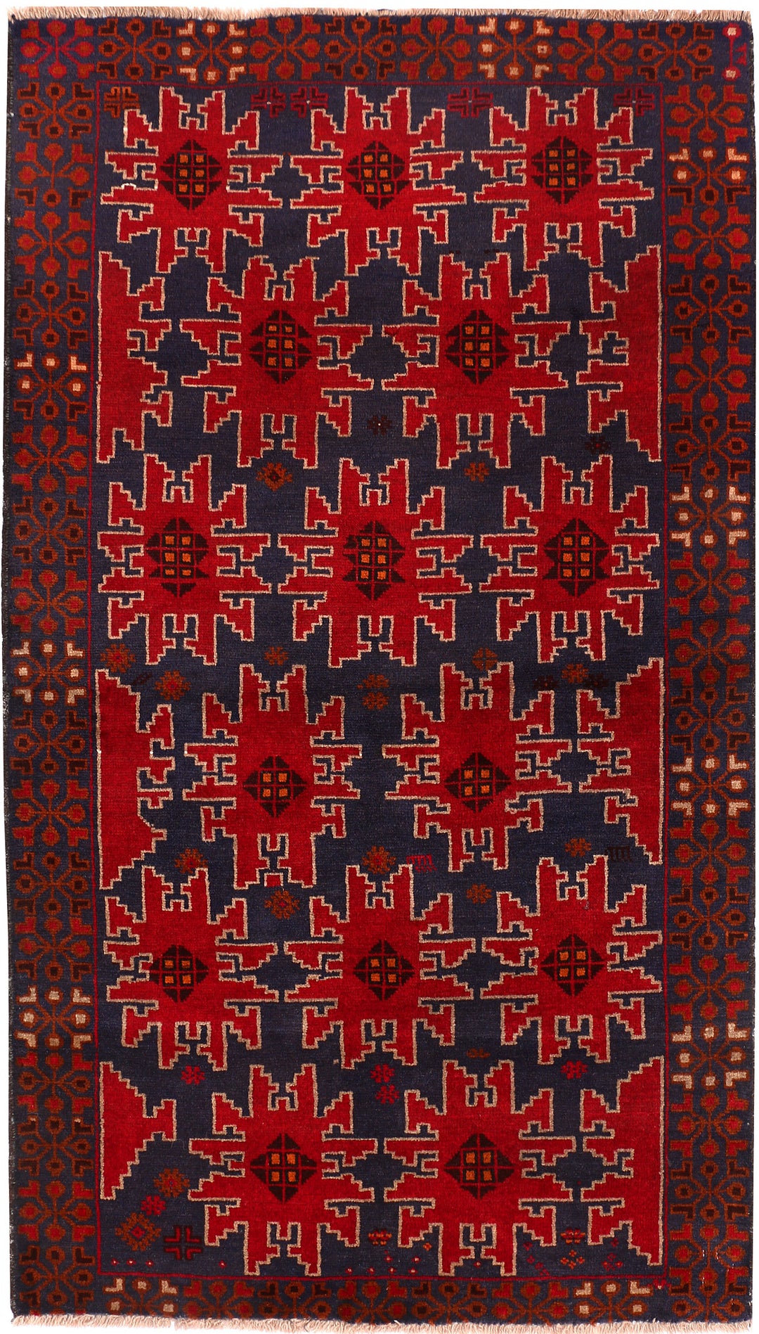 Midnight Blue Baluchi 3' 5 x 6' 2 - No. 54249 - ALRUG Rug Store