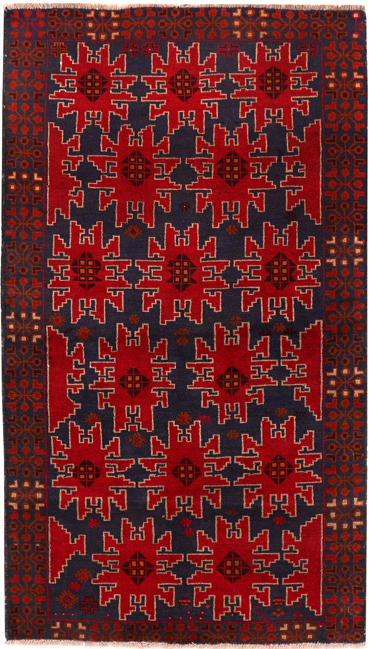 Midnight Blue Baluchi 3' 5 x 6' 2 - No. 54249 - ALRUG Rug Store
