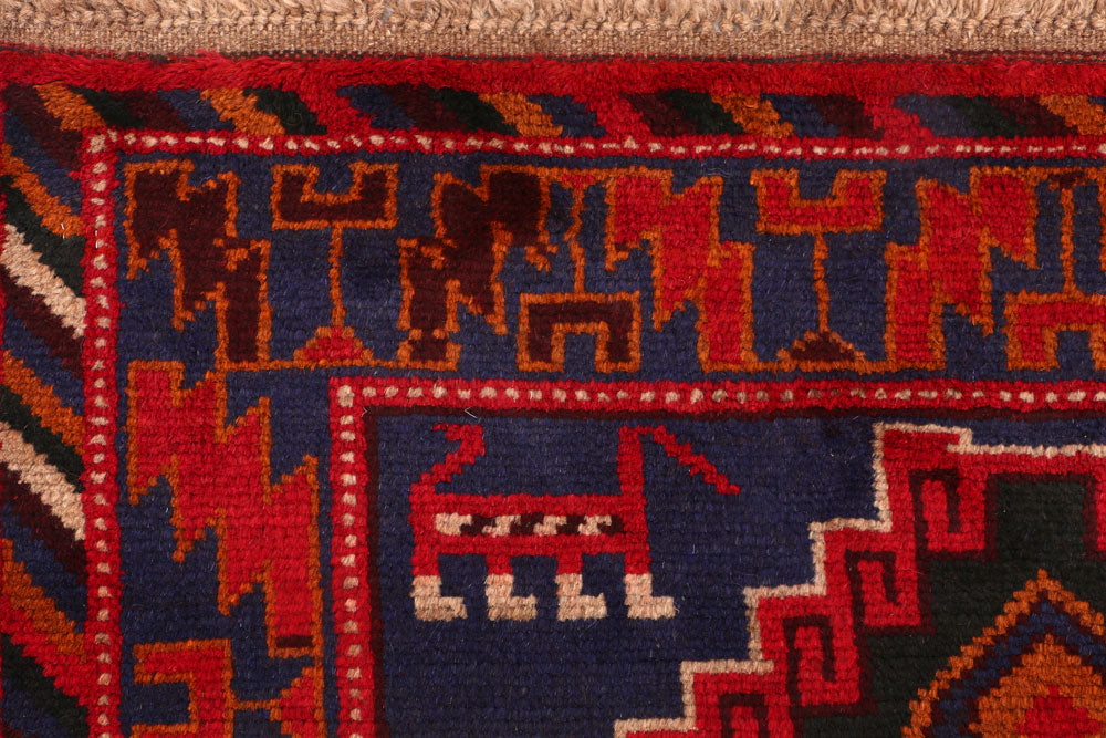 Midnight Blue Baluchi 3' 10 x 5' 10 - No. 54259 - ALRUG Rug Store