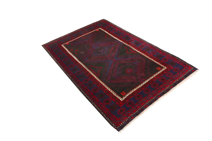 Midnight Blue Baluchi 3' 8 x 5' 10 - No. 54262 - ALRUG Rug Store