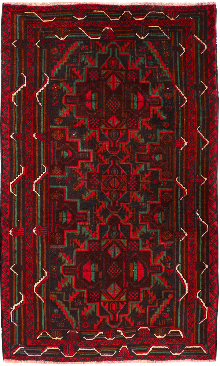 Multi Colored Baluchi 3' 9 x 6' 1 - No. 54264 - ALRUG Rug Store