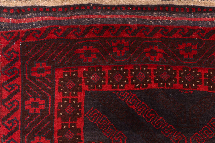 Firebrick Baluchi 3' 4 x 5' 8 - No. 54266 - ALRUG Rug Store