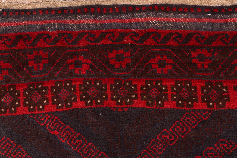 Firebrick Baluchi 3' 4 x 5' 8 - No. 54266 - ALRUG Rug Store