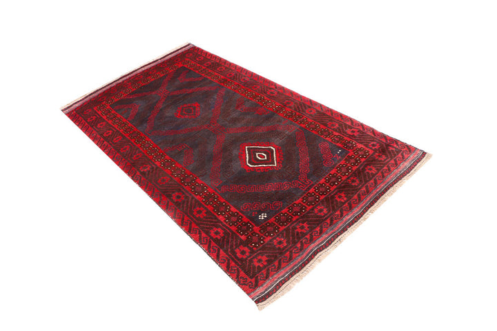 Firebrick Baluchi 3' 4 x 5' 8 - No. 54266 - ALRUG Rug Store