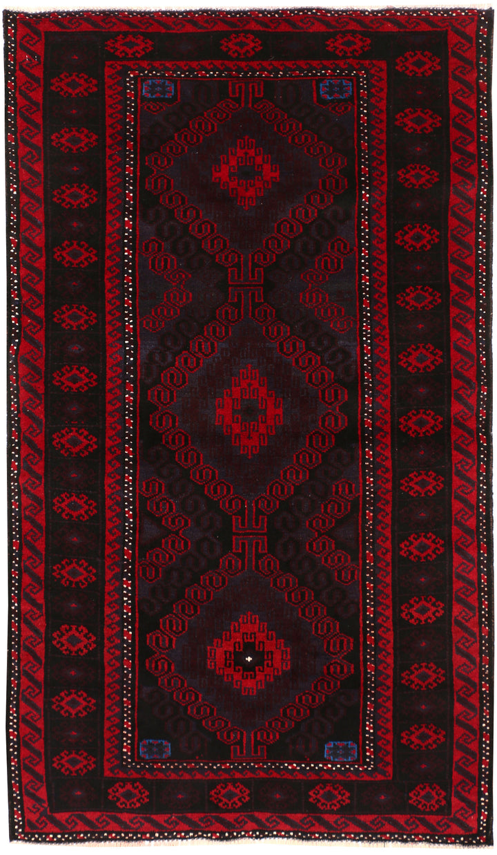 Multi Colored Baluchi 3' 5 x 5' 9 - No. 54267 - ALRUG Rug Store