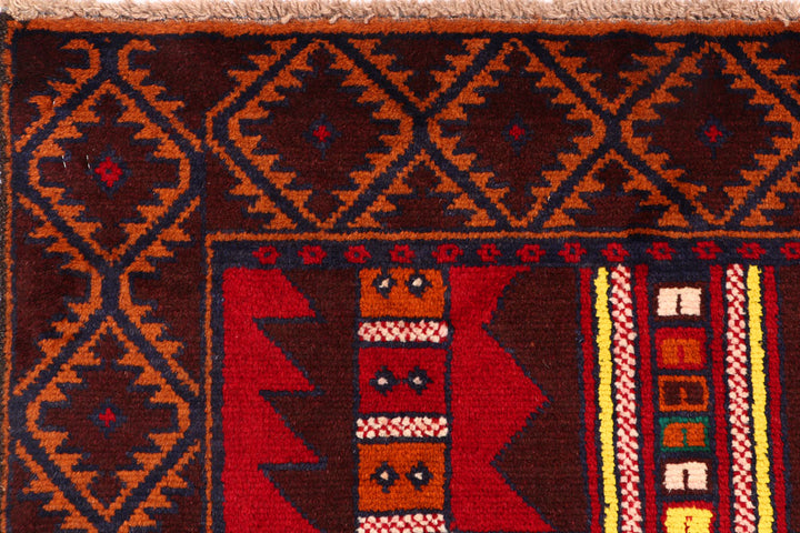 Multi Colored Baluchi 3' 4 x 6' 2 - No. 54268 - ALRUG Rug Store