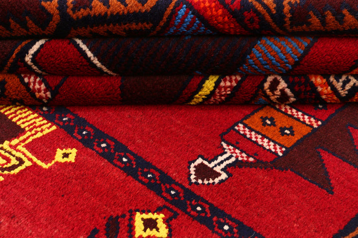 Multi Colored Baluchi 3' 4 x 6' 2 - No. 54268 - ALRUG Rug Store