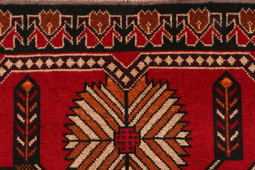 Firebrick Baluchi 3' 5 x 6' 4 - No. 54269 - ALRUG Rug Store