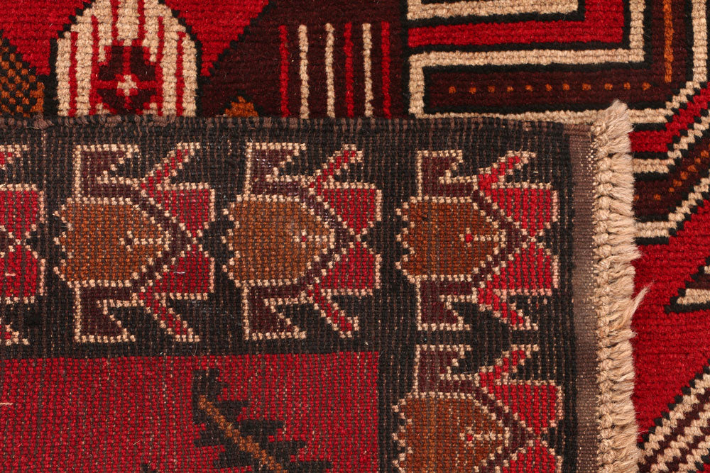 Firebrick Baluchi 3' 5 x 6' 4 - No. 54269 - ALRUG Rug Store