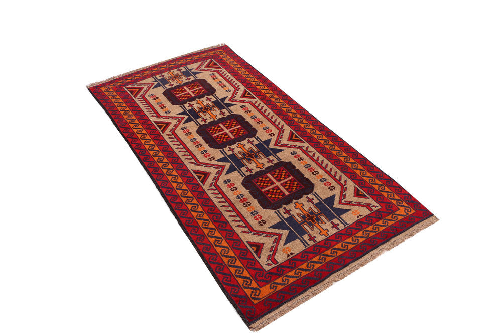 Burlywood Baluchi 3' 1 x 6' - No. 54272 - ALRUG Rug Store