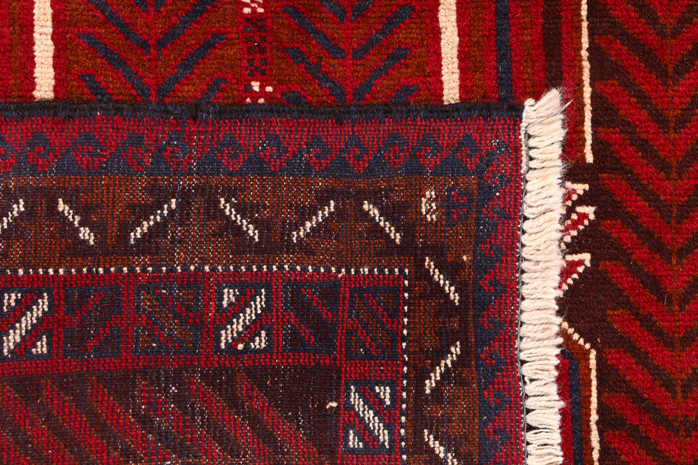 Firebrick Baluchi 3' 7 x 6' - No. 54273 - ALRUG Rug Store