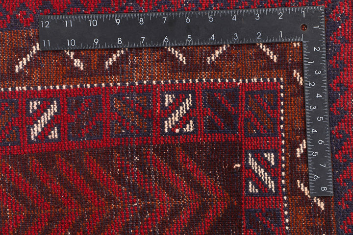 Firebrick Baluchi 3' 7 x 6' - No. 54273 - ALRUG Rug Store