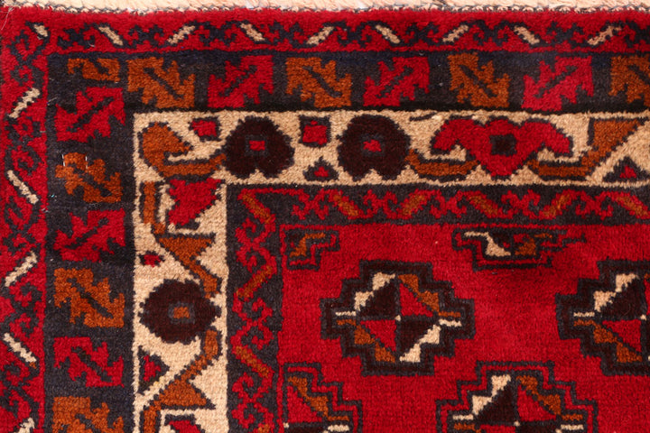 Firebrick Baluchi 3' 3 x 5' 10 - No. 54275 - ALRUG Rug Store