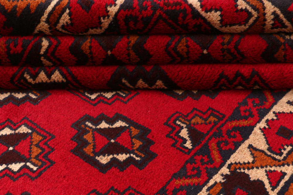 Firebrick Baluchi 3' 3 x 5' 10 - No. 54275 - ALRUG Rug Store