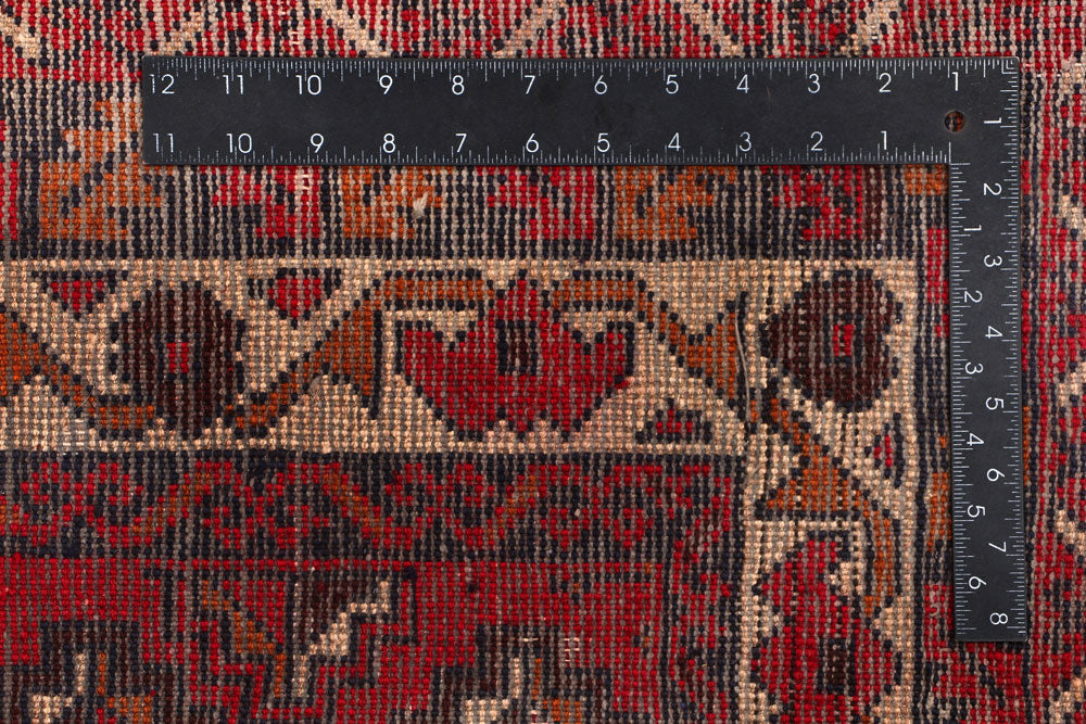 Firebrick Baluchi 3' 3 x 5' 10 - No. 54275 - ALRUG Rug Store