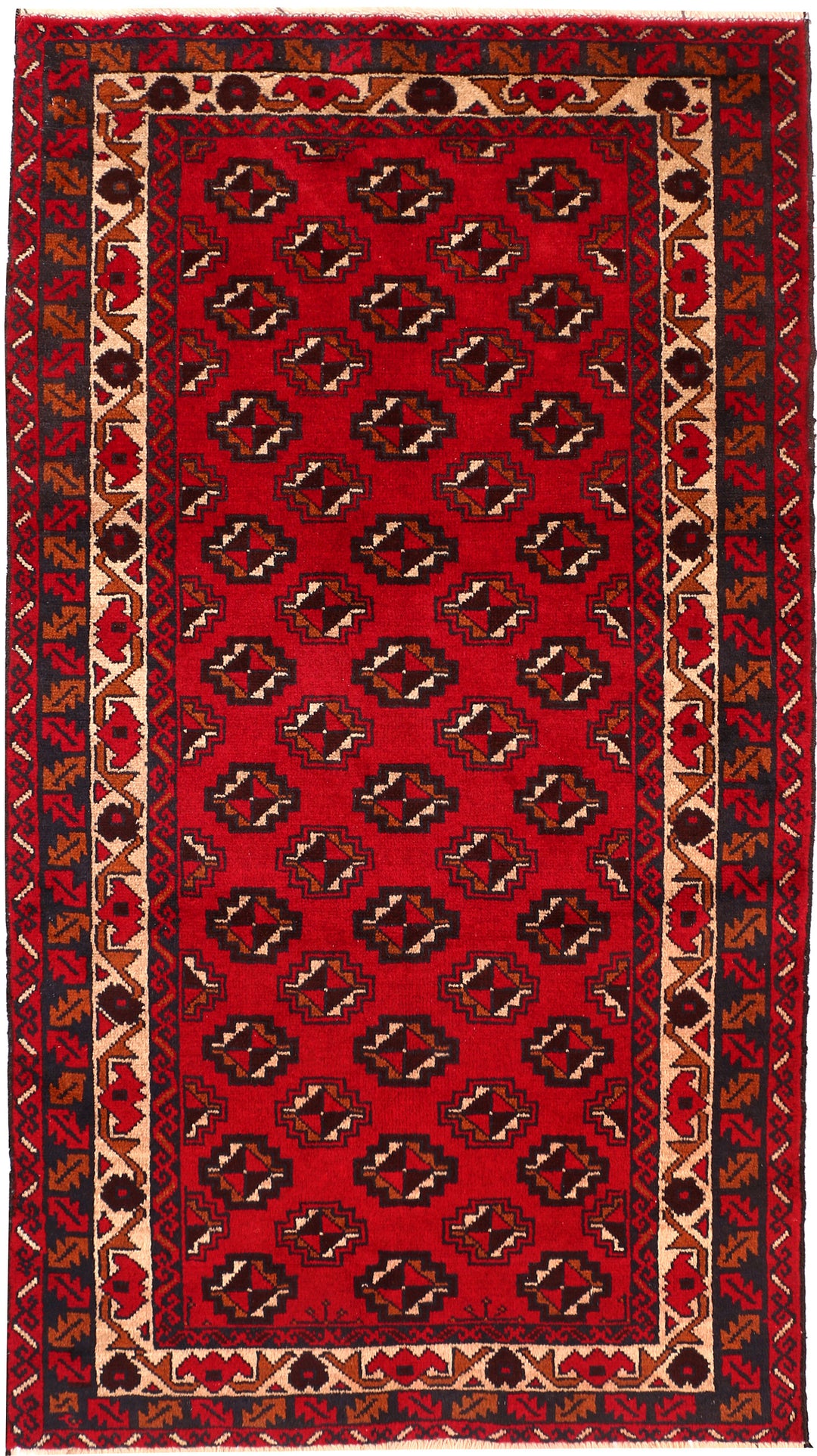Firebrick Baluchi 3' 3 x 5' 10 - No. 54275 - ALRUG Rug Store