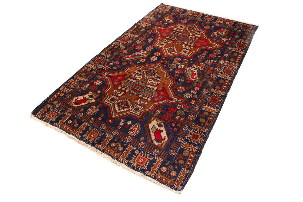 Midnight Blue Baluchi 3' 10 x 6' 2 - No. 54281 - ALRUG Rug Store