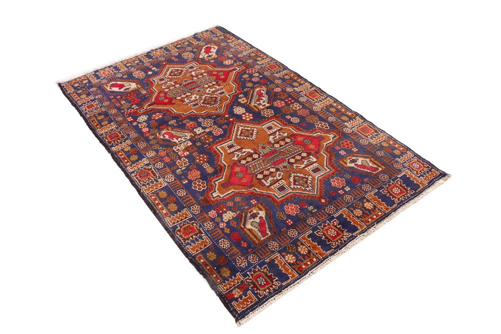 Midnight Blue Baluchi 3' 10 x 6' 2 - No. 54281 - ALRUG Rug Store